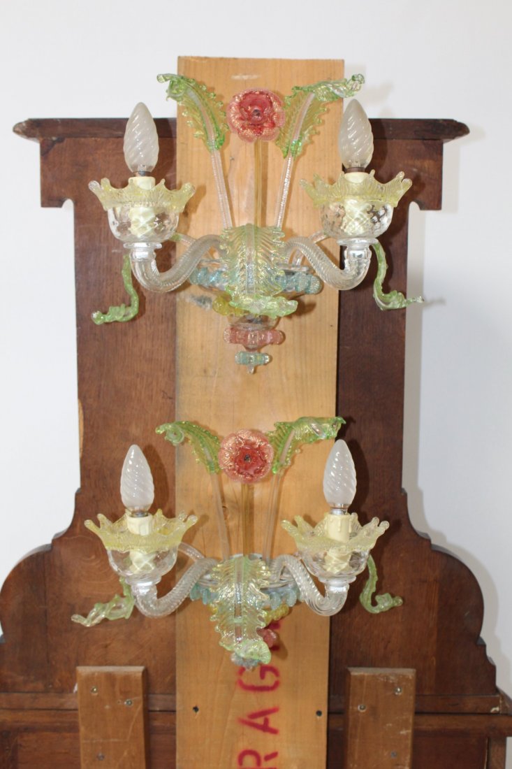Pair of Italian Murano glass sconces (1 of 5)