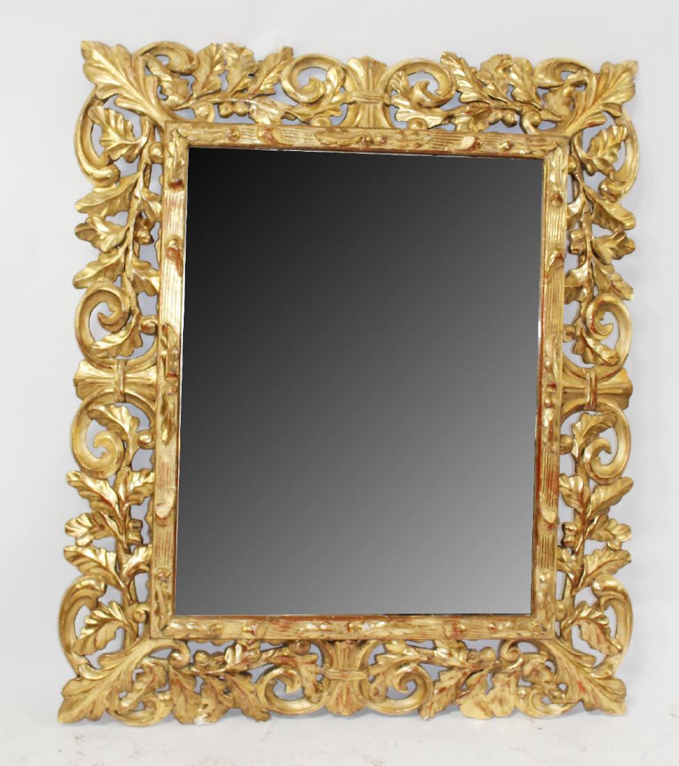 Italian Florentine giltwood mirror (1 of 5)