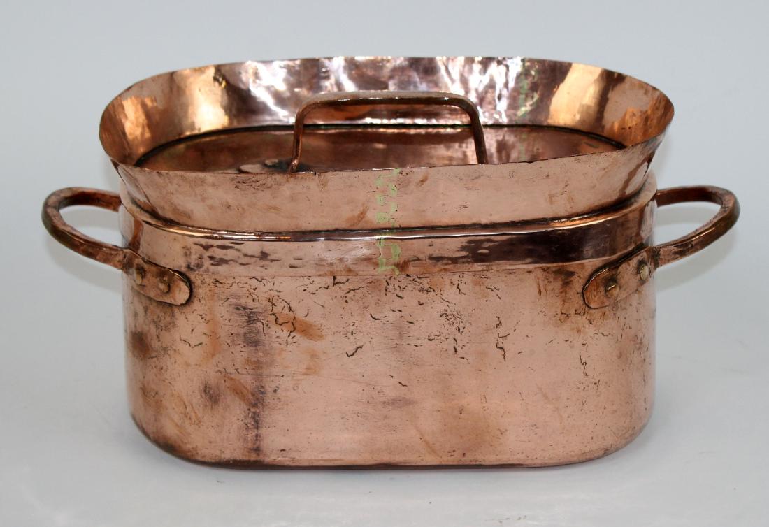 French polished copper covered stew pot (1 of 7)