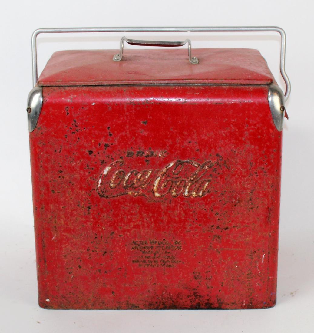 Vintage unrestored Junior Picnic Coca-Cola Cooler (1 of 6)
