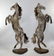 Pair of Italian wooden horse props from a theatre