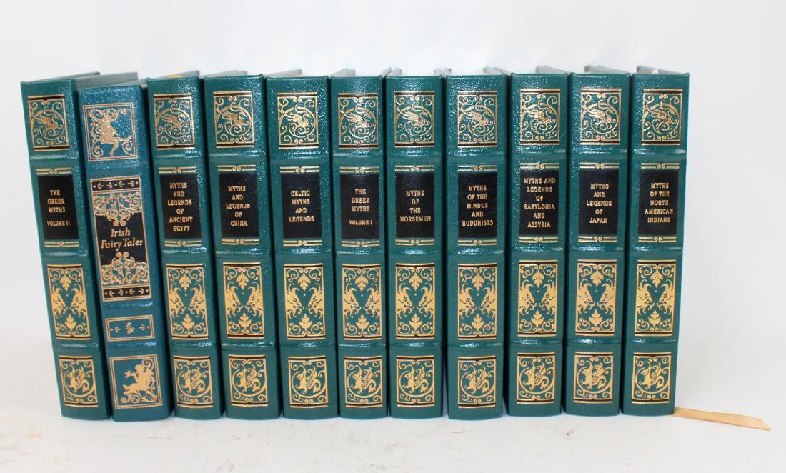 Lot of 11 Easton Press tooled leather books (1 of 4)