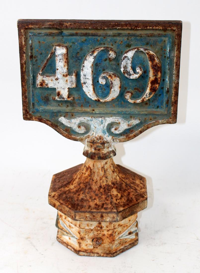 French cast iron address plaque (1 of 5)