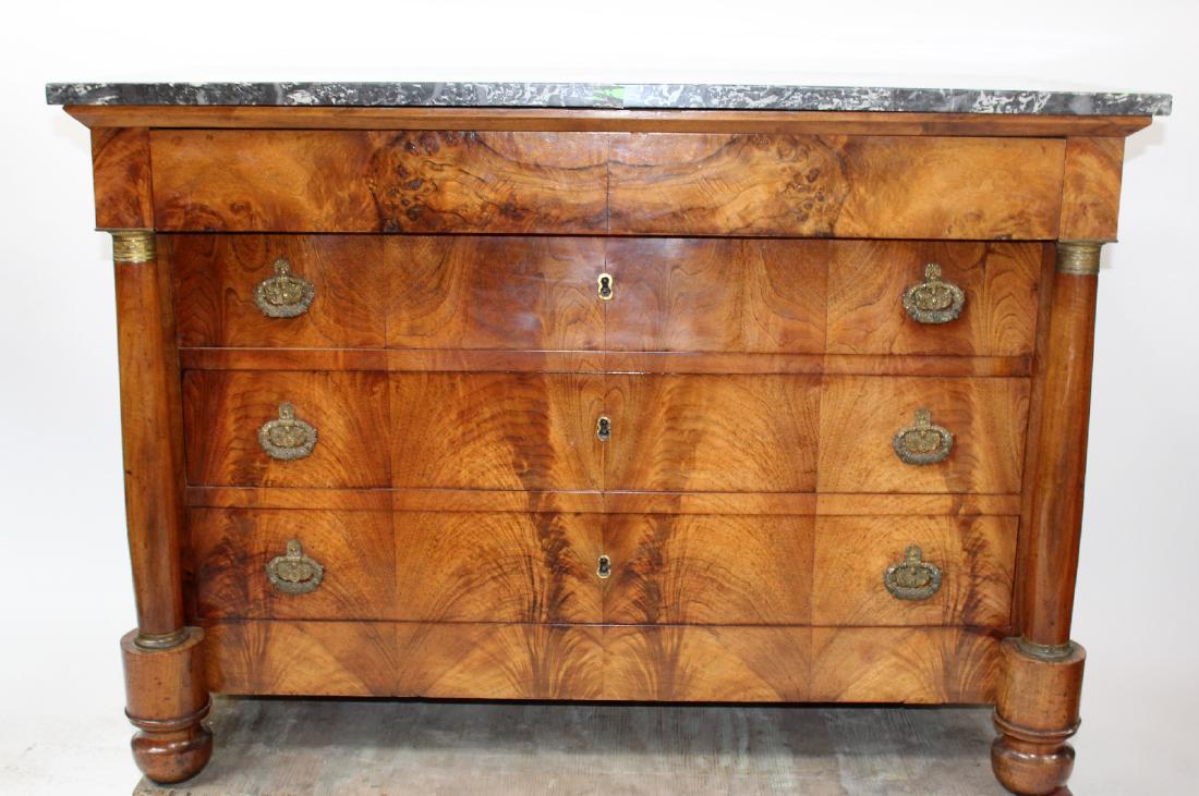 French Empire commode with marble (1 of 5)