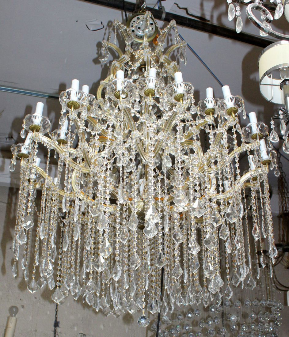 Large scale crystal chandelier (1 of 3)