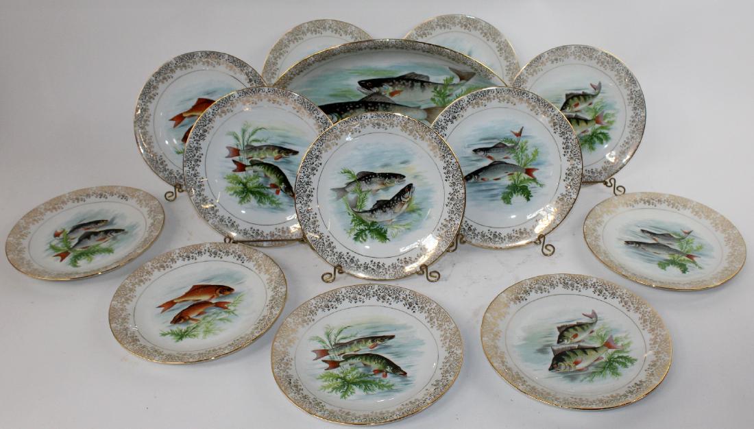 French porcelain fish service (1 of 5)