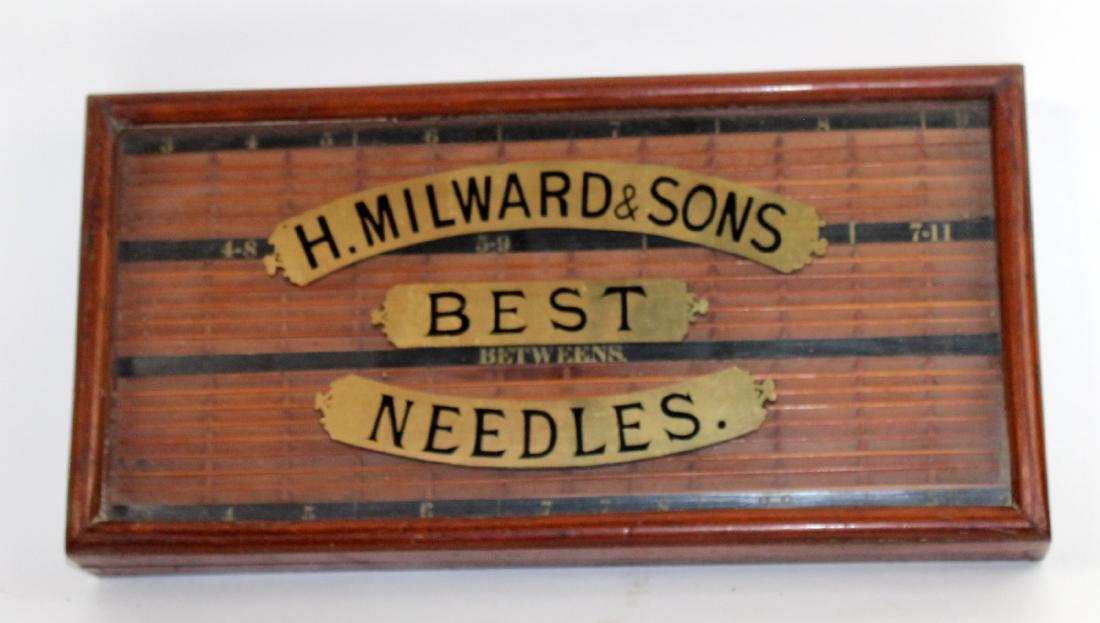 English H. Milwart & Sons needle display box (1 of 4)