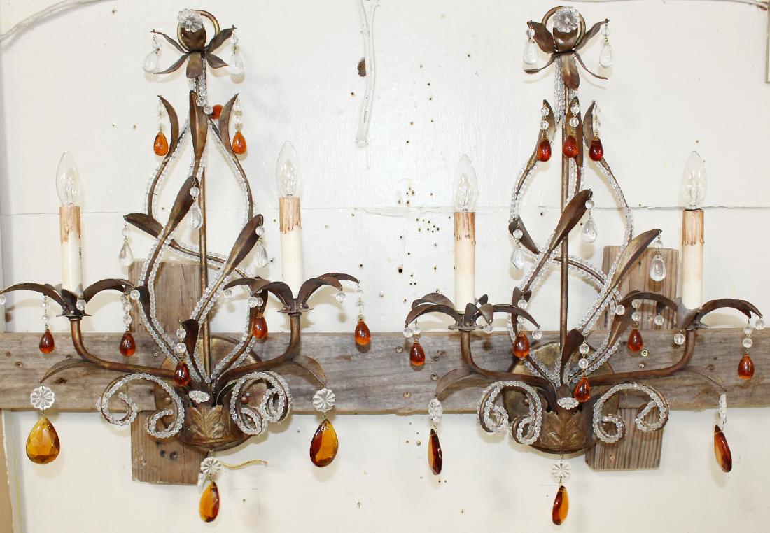 Pair of designer beaded sconces (1 of 5)