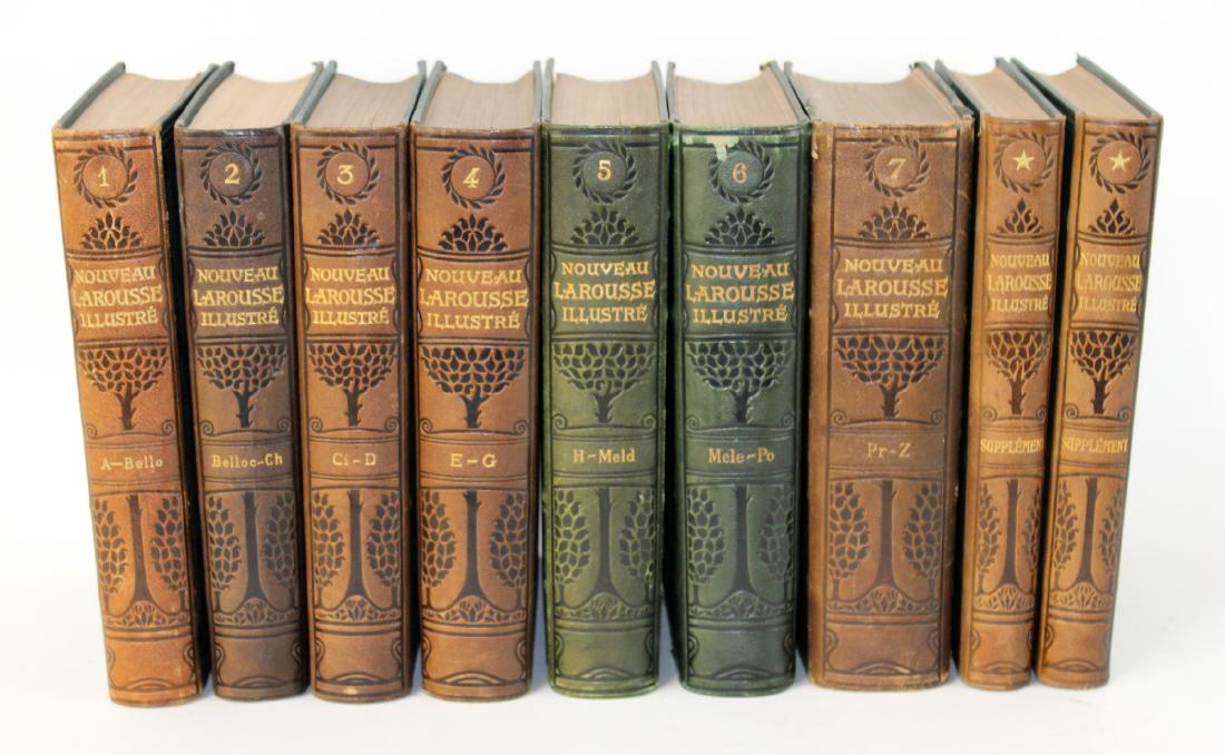 Lot of 9 French leather books (1 of 5)