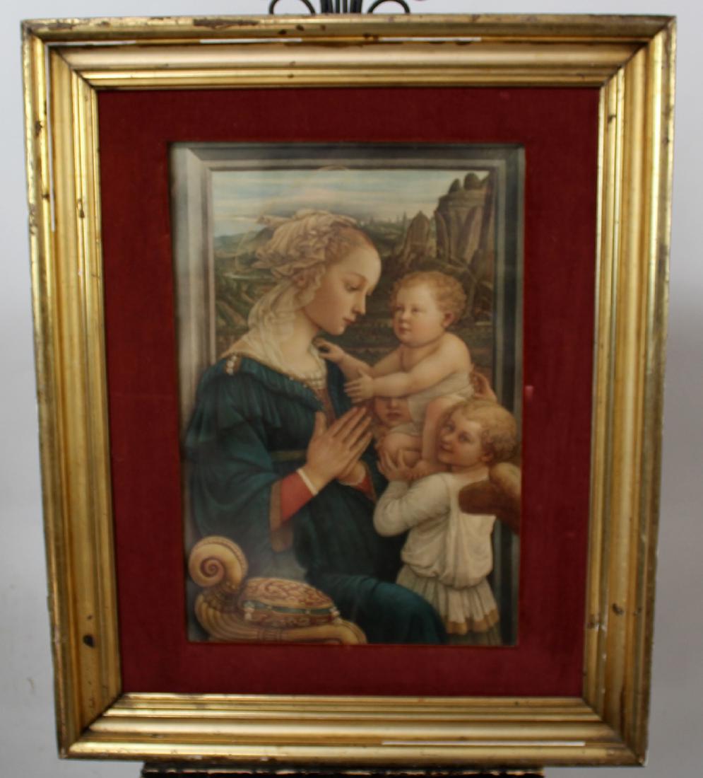 Madonna & Child antique print after Filippo Lippi (1 of 5)