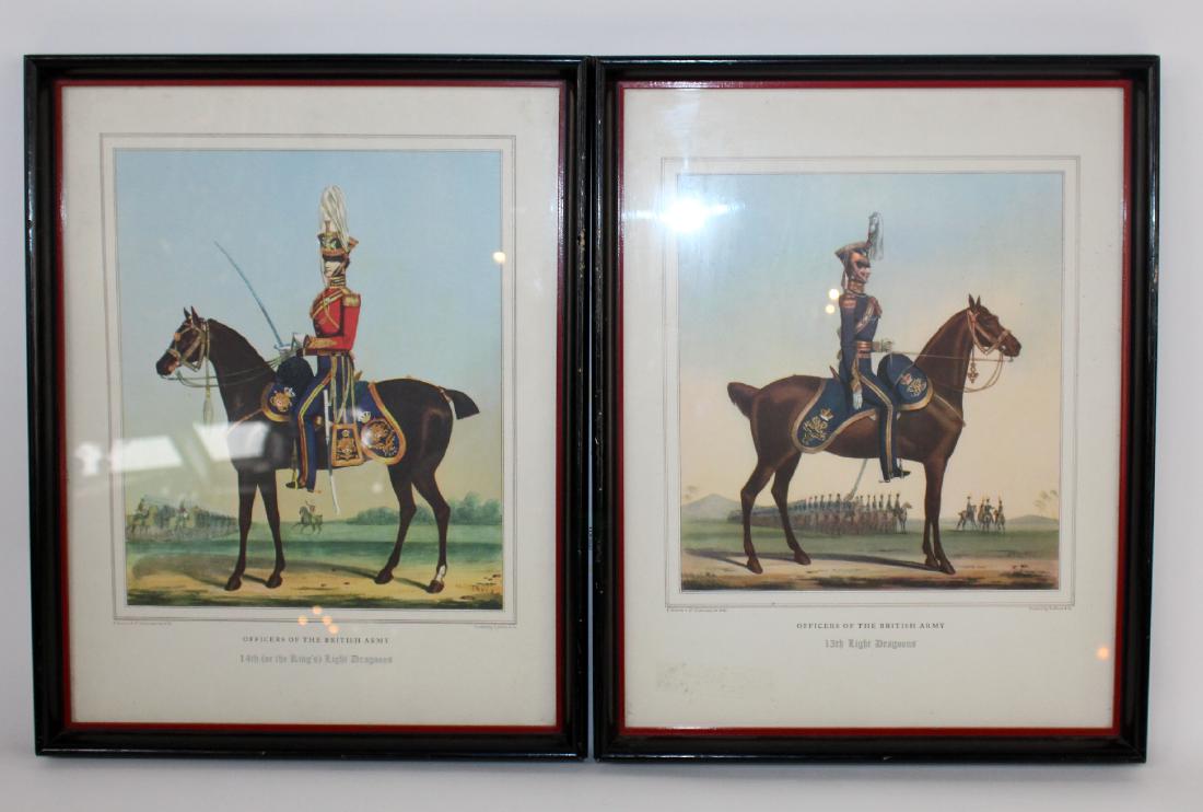 Pair Of Vintage British Military Officer Prints