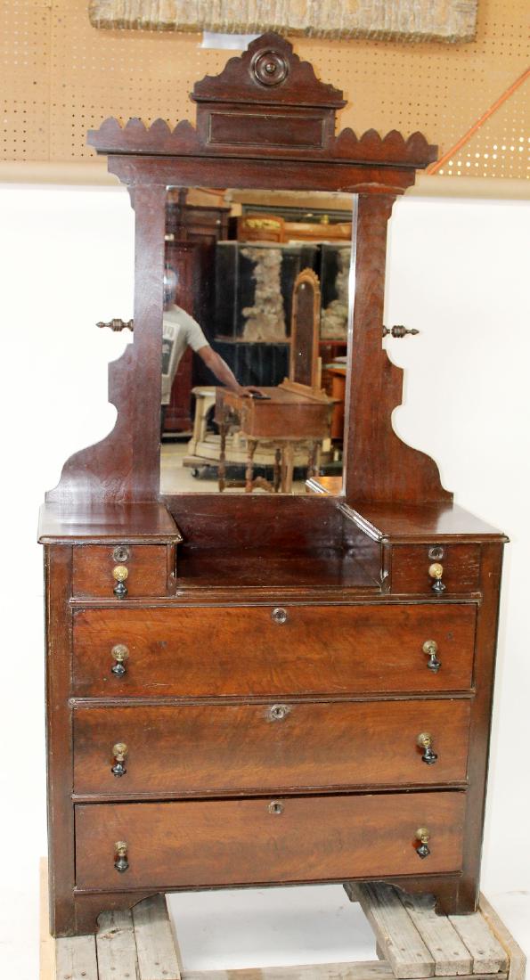 American Victorian chest with mirror (1 of 5)