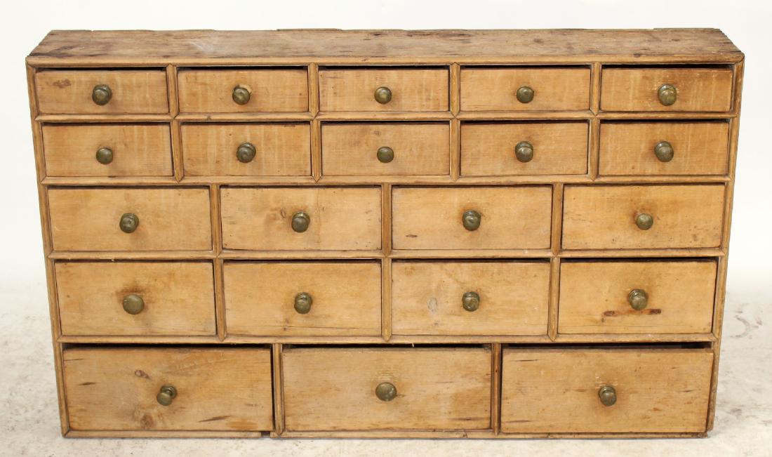 American pine multi drawer hardware cabinet (1 of 5)