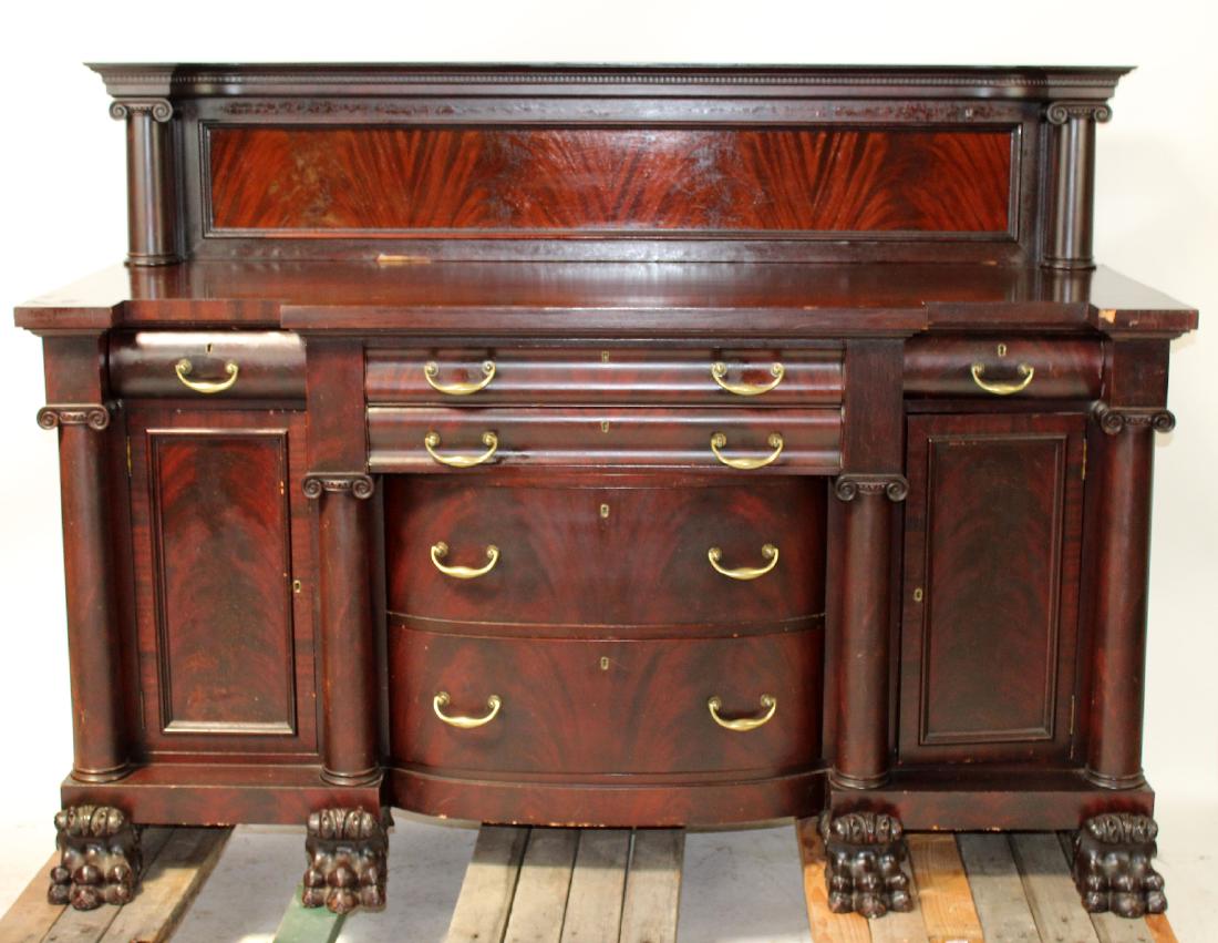 American Empire mahogany sideboard (1 of 7)