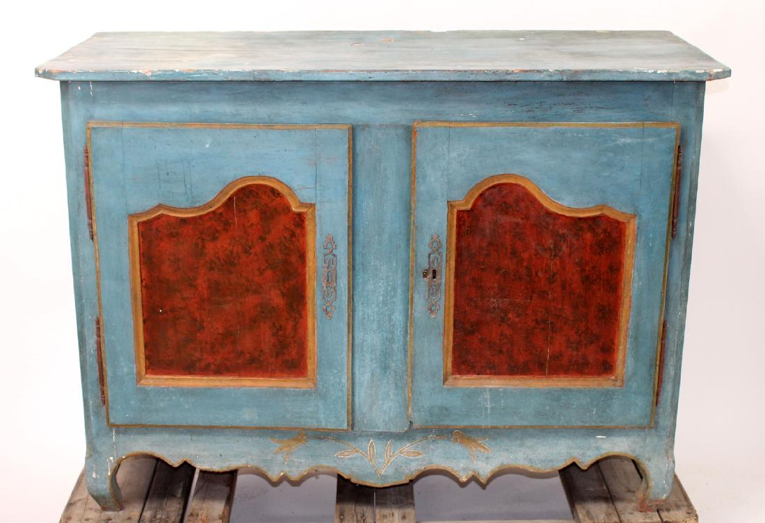 French Louis XV buffet bas painted finish (1 of 7)