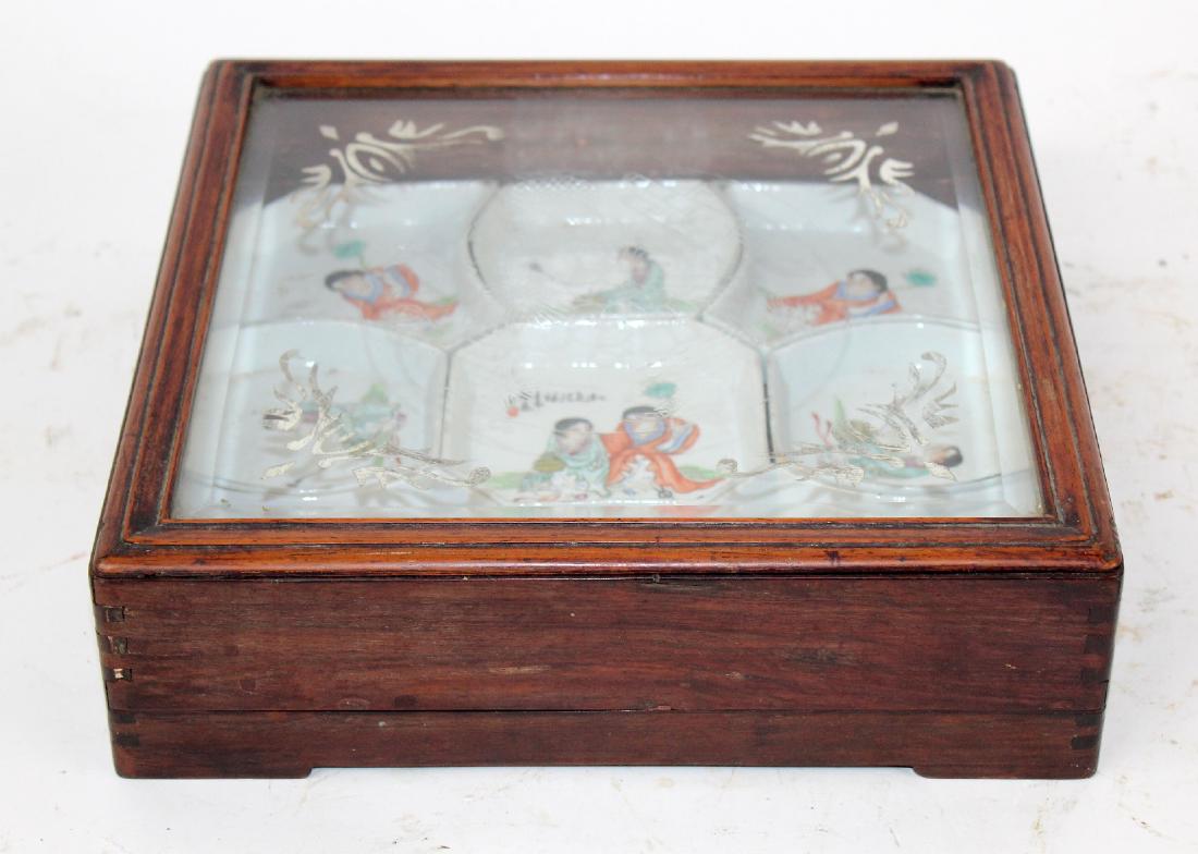 Chinese porcelain 9pc divided tray (1 of 8)