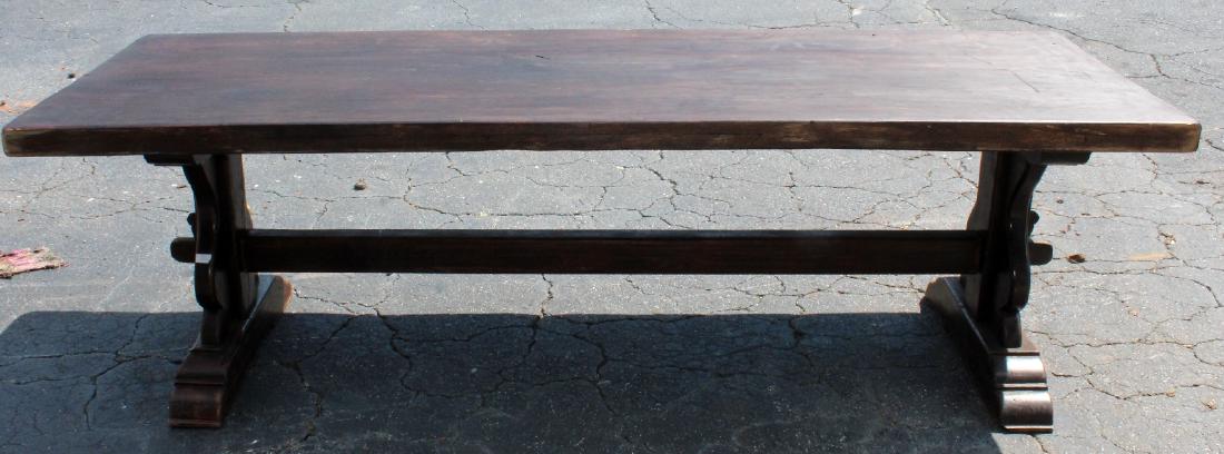 French trestle table in walnut (1 of 5)