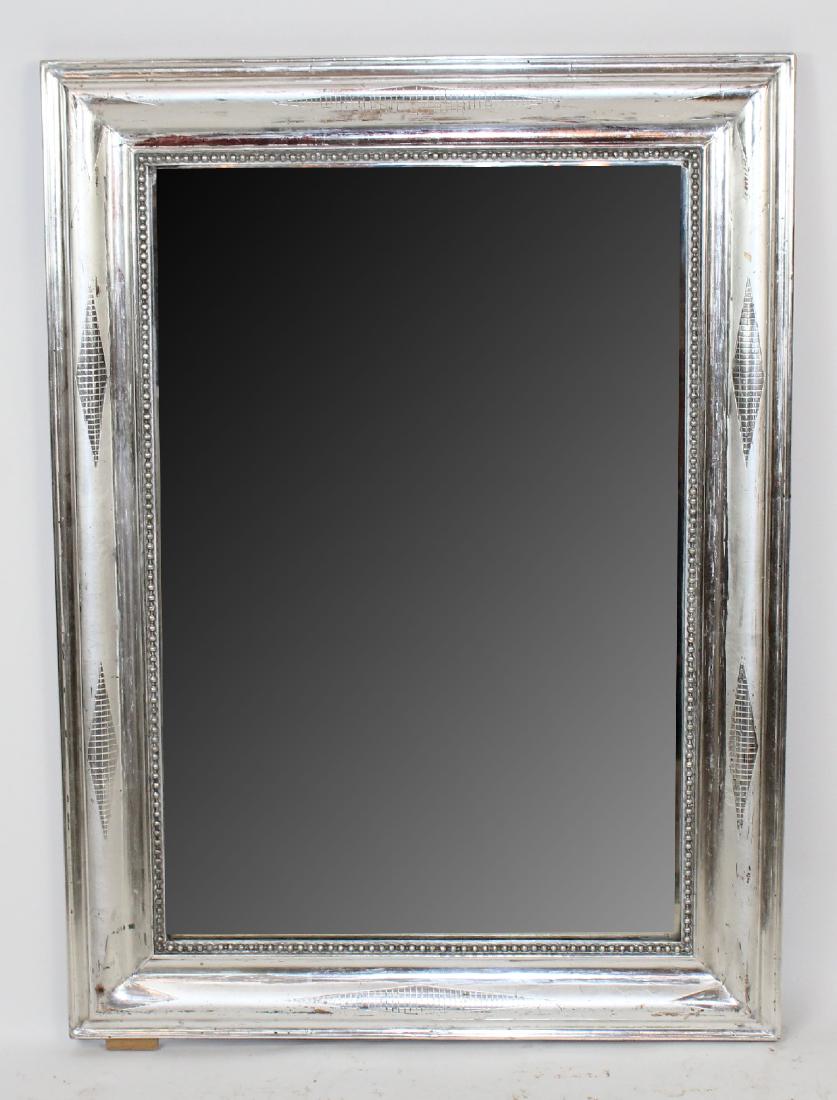 French Louis Philippe silver leaf mirror (1 of 6)