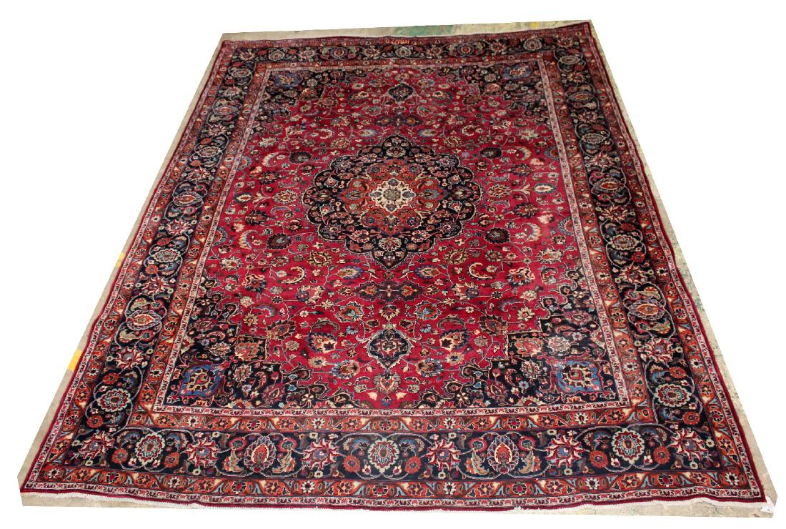 9'7" x 13'14" Persian wool carpet Mashad (1 of 4)