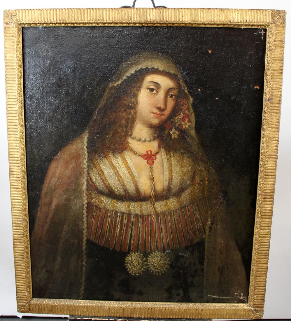 Oil on canvas portrait of Sofonisba Anguissola (1 of 6)