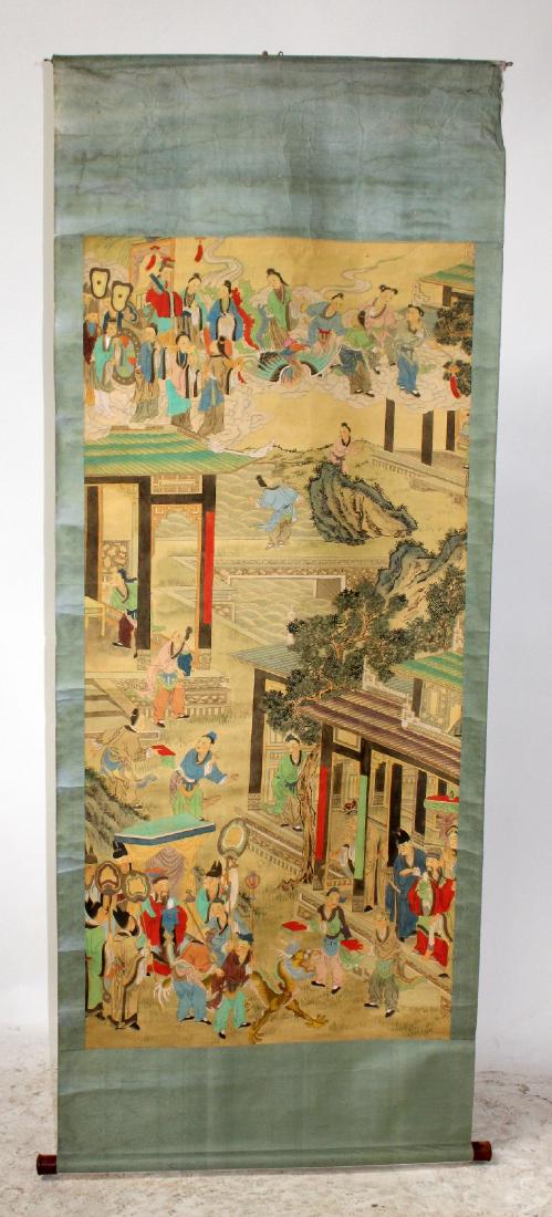 Chinese hand painted scroll (1 of 6)