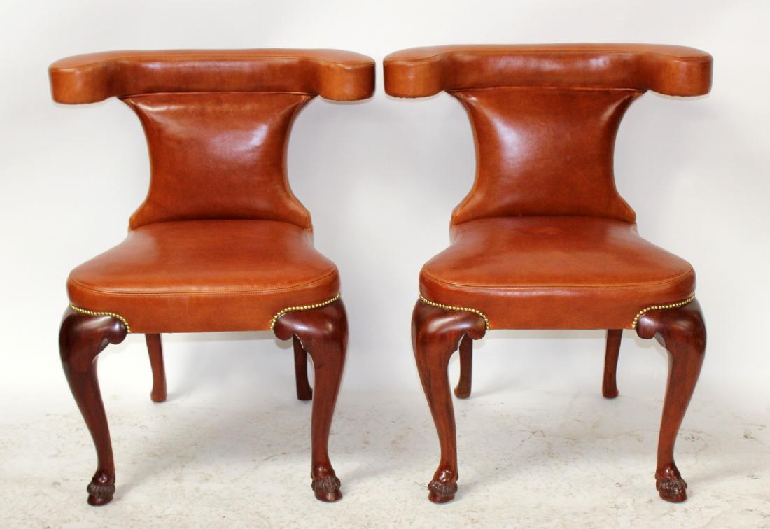 Pair of Ralph Lauren curved back chairs (1 of 5)