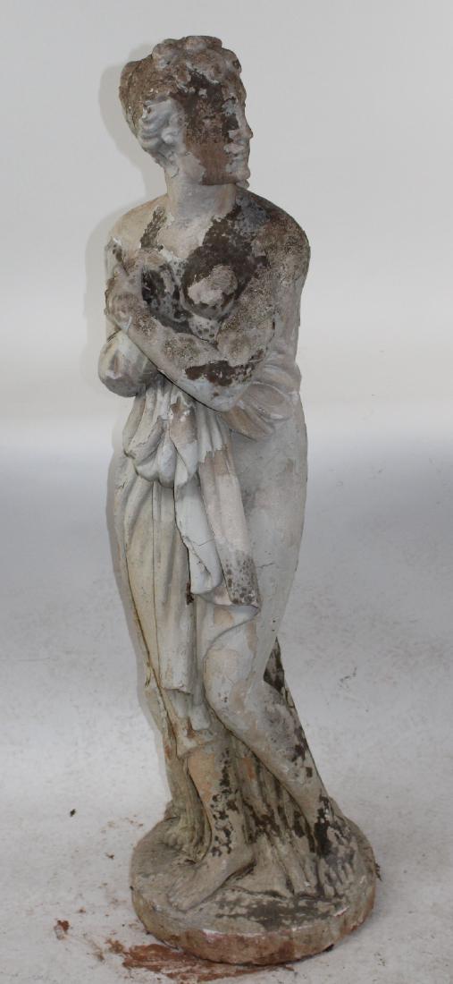 Italian carved stone garden statue of Venus