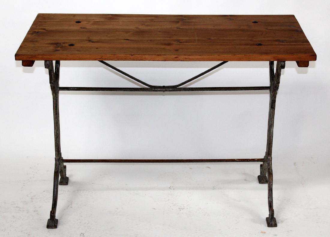 French iron base bistro table (1 of 3)