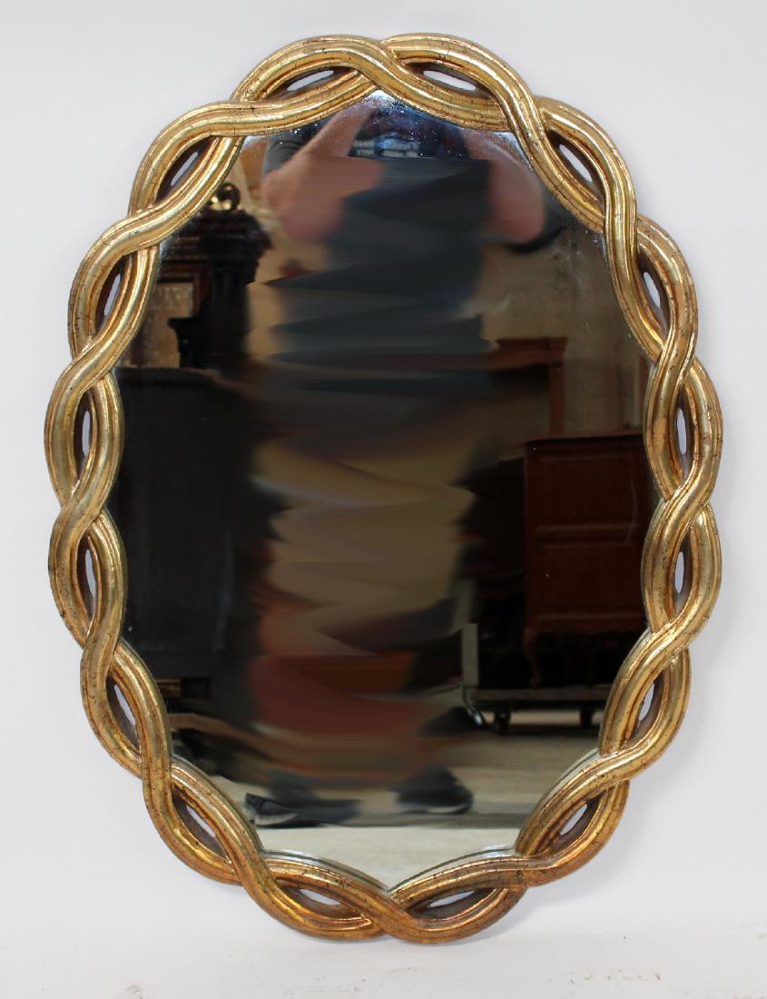 Decorative cast framed mirror (1 of 4)