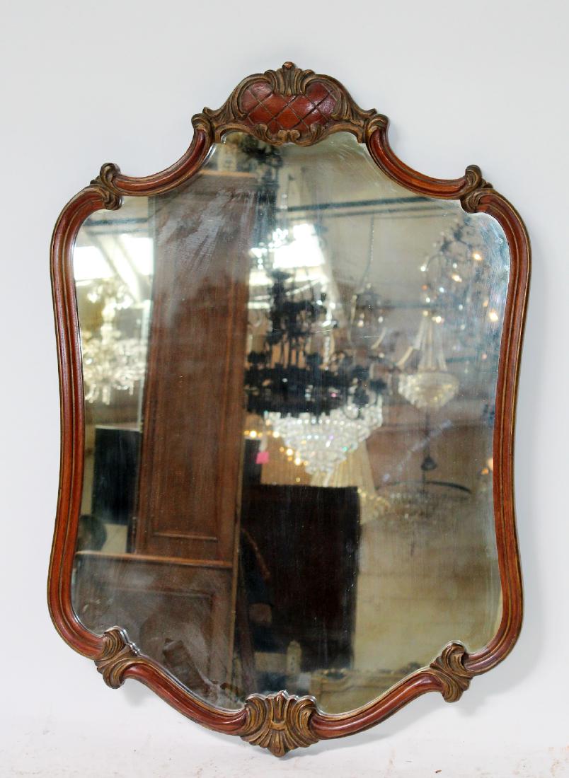 American mahogany shield form mirror (1 of 3)