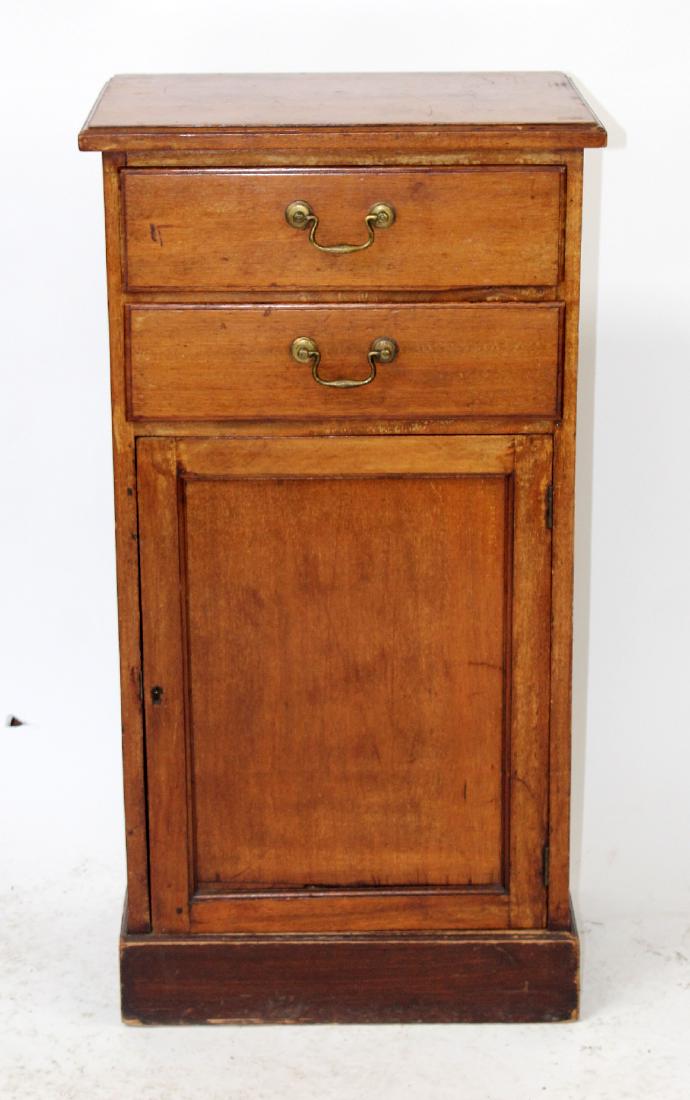 English mahogany 2 drawer nightstand (1 of 5)