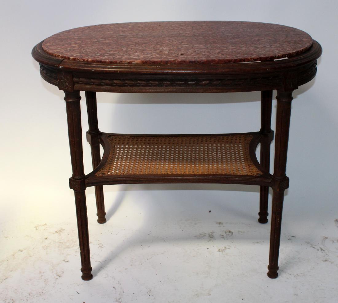 French Louis XVI marble top table (1 of 5)
