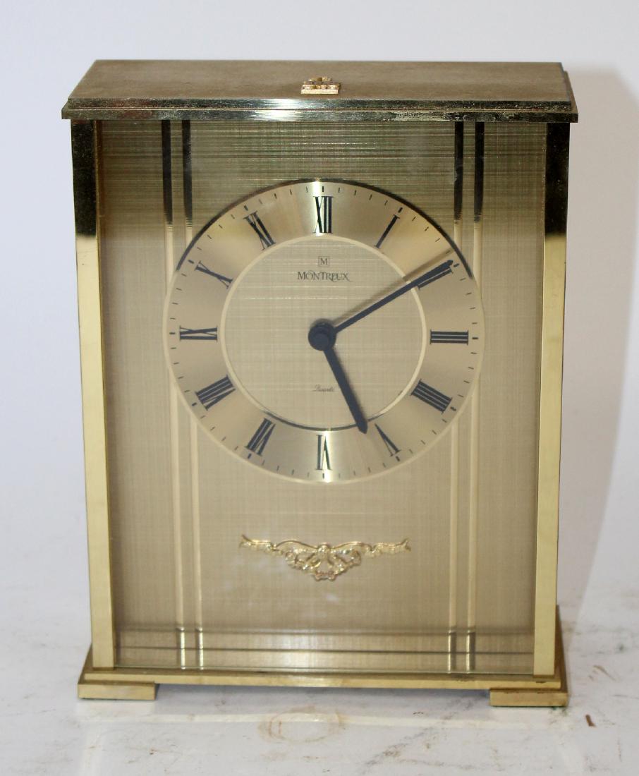 Montreux gold desk clock. (1 of 6)