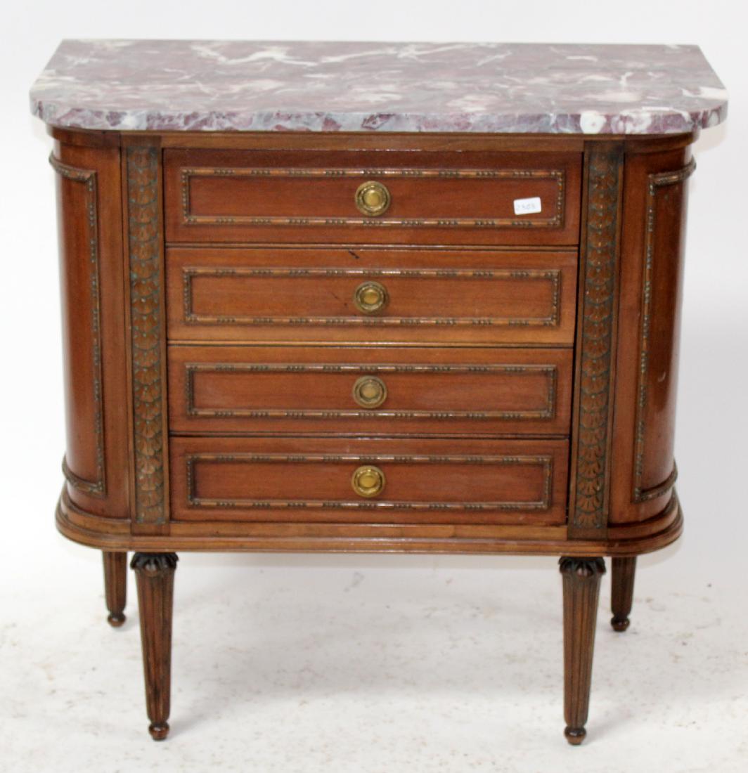 French Louis XVI style commode with marble top (1 of 5)