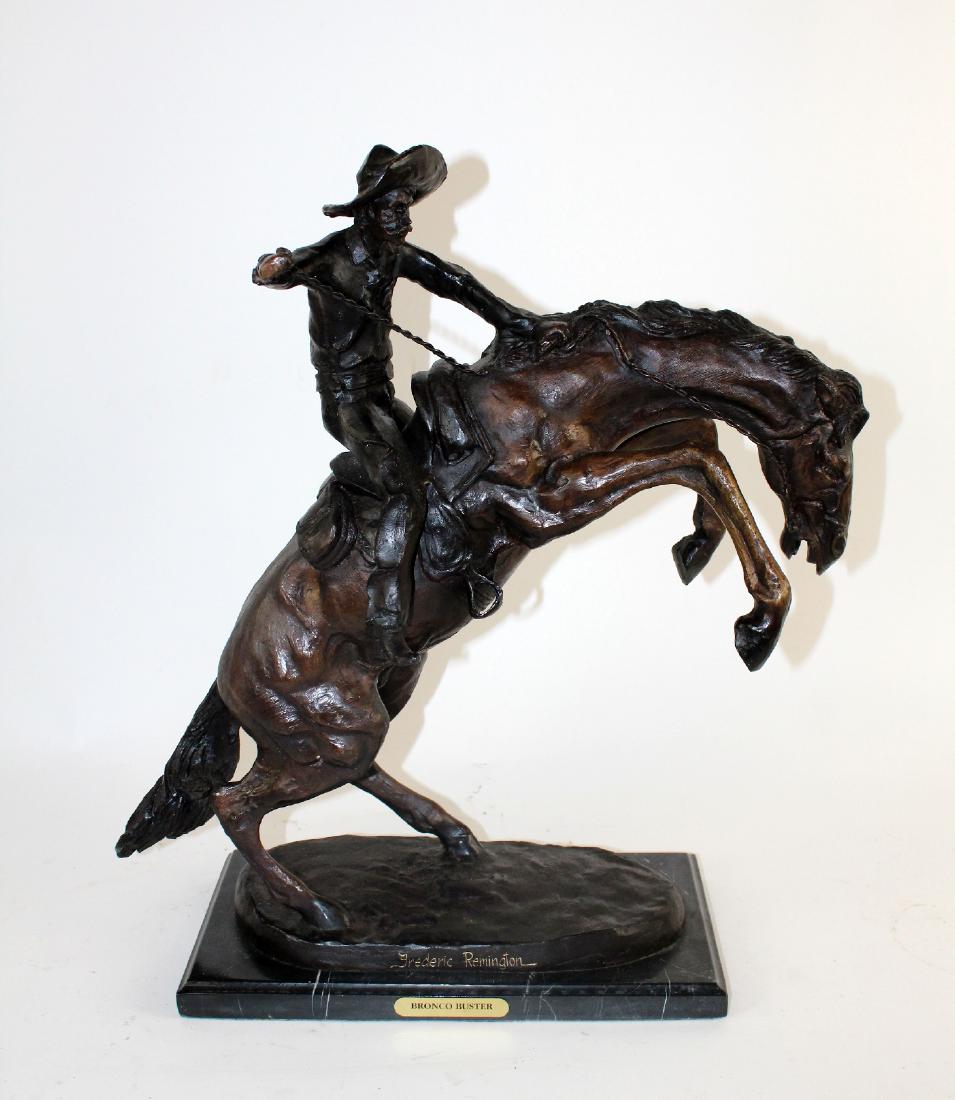 Bronze Bronco Buster after Frederic Remington (1 of 5)