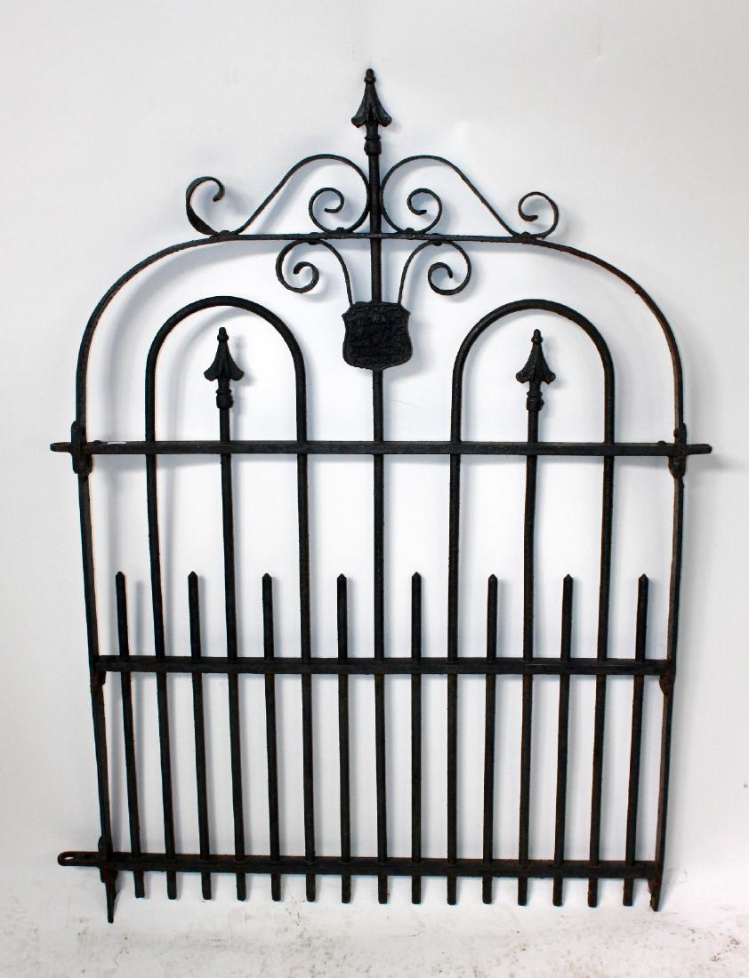 Antique iron garden gate by Stewart Iron Works