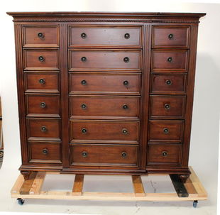Thomasville Prices 655 Auction Price Results Ernest Hemingway Thomasville 18 Drawer Chest