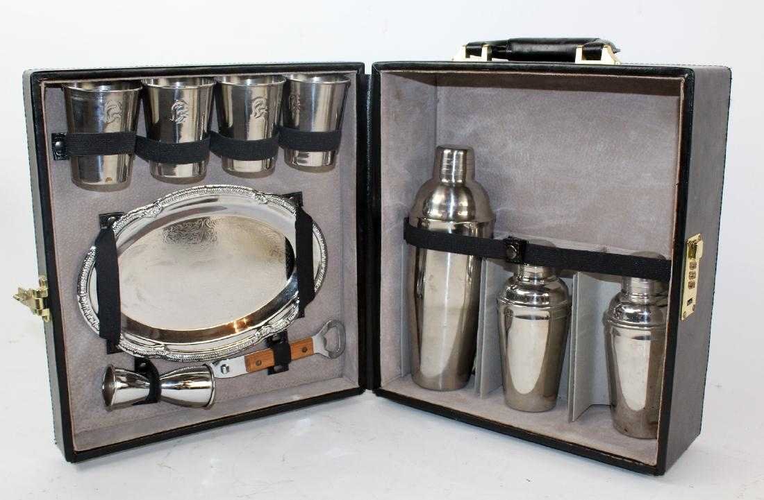 Mid-century traveling bar set (1 of 6)