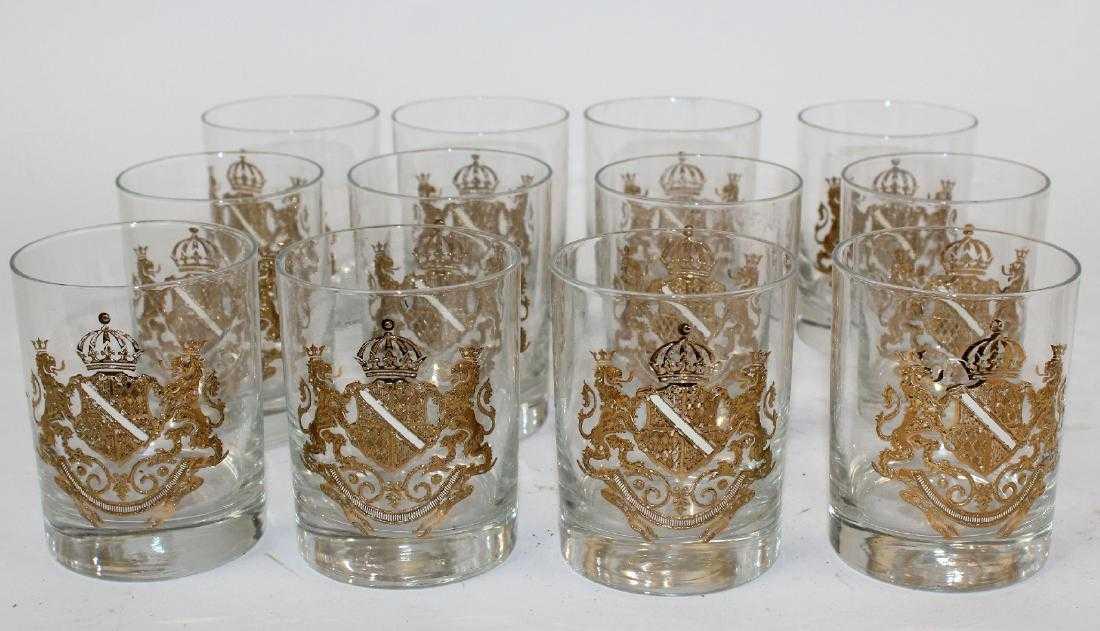 Set of 12 Georges Briard rocks glasses (1 of 4)