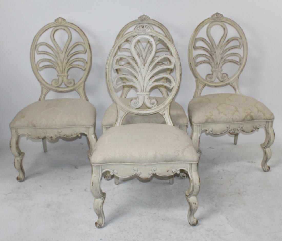 Set of 4 French Provincial chairs by Habersham (1 of 6)