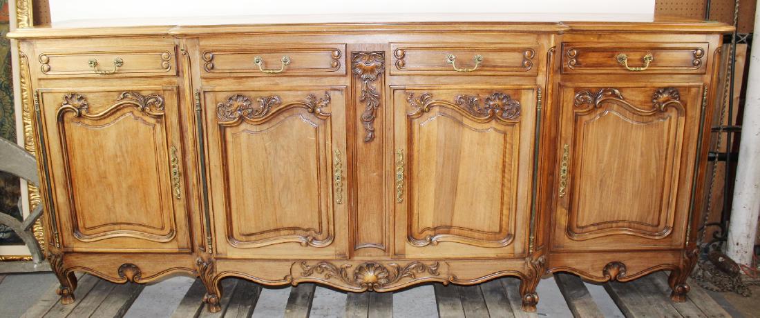 French Louis XV style walnut sideboard (1 of 5)