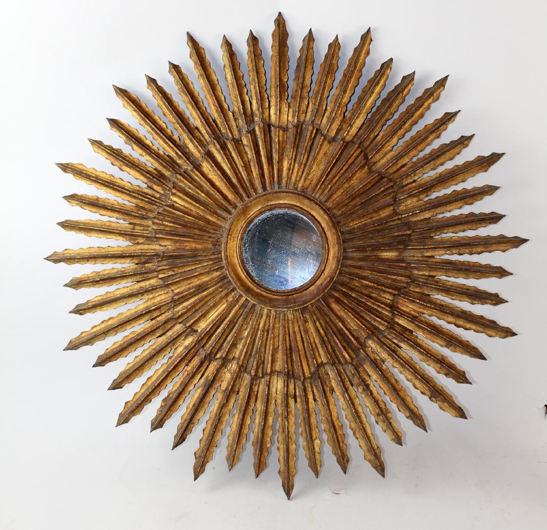 Mid century French sunburst mirror (1 of 5)