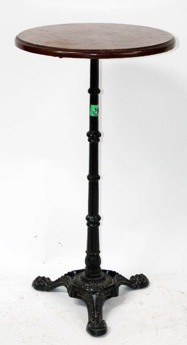 French cast iron base pub height bistro table (1 of 4)