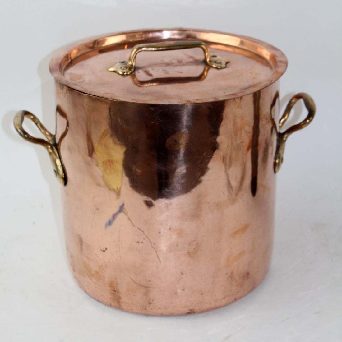 French copper pot with lid (1 of 7)