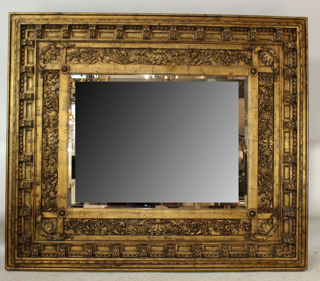 Grand scale gilt framed mirror (1 of 4)