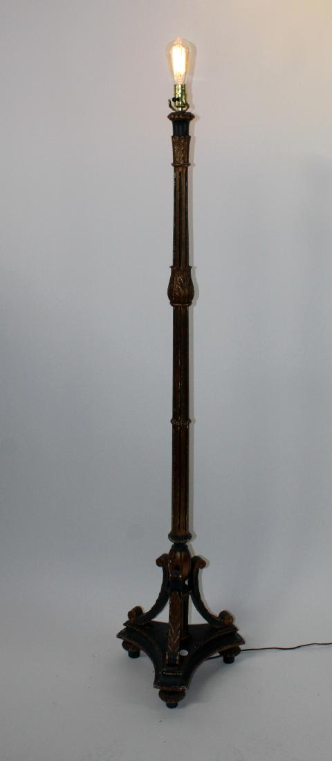 Polychrome Louis XVI style floor lamp (1 of 4)
