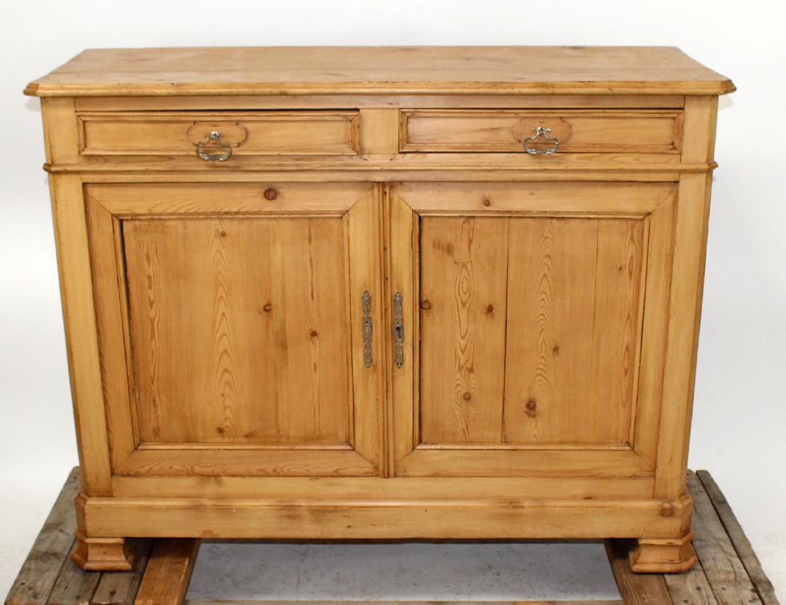 French Louis Philippe buffet bas in pine (1 of 7)