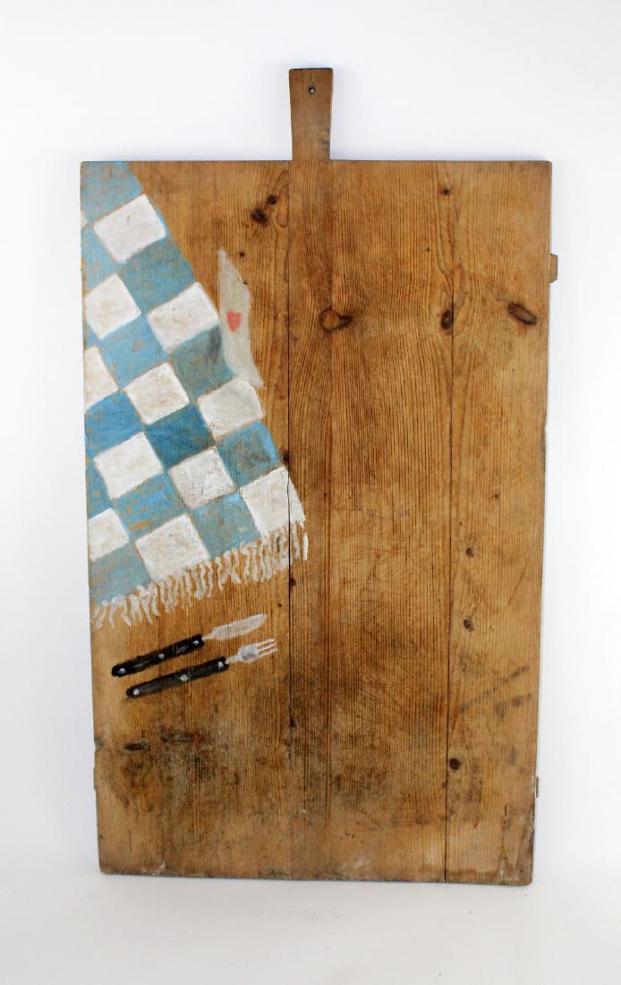 Italian painted trompe l'oeil bread board (1 of 5)