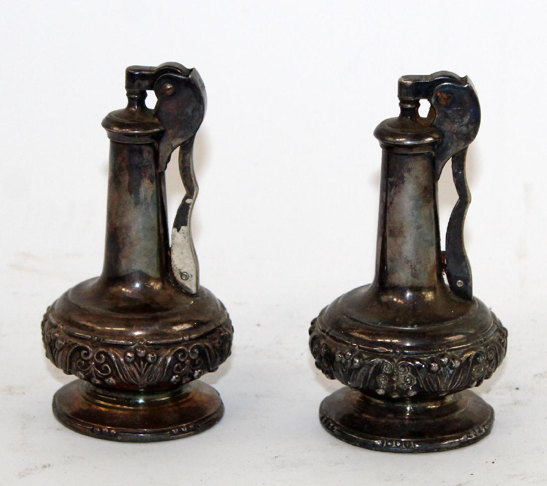 Pair of Ronson silver plated decanter lighters (1 of 4)