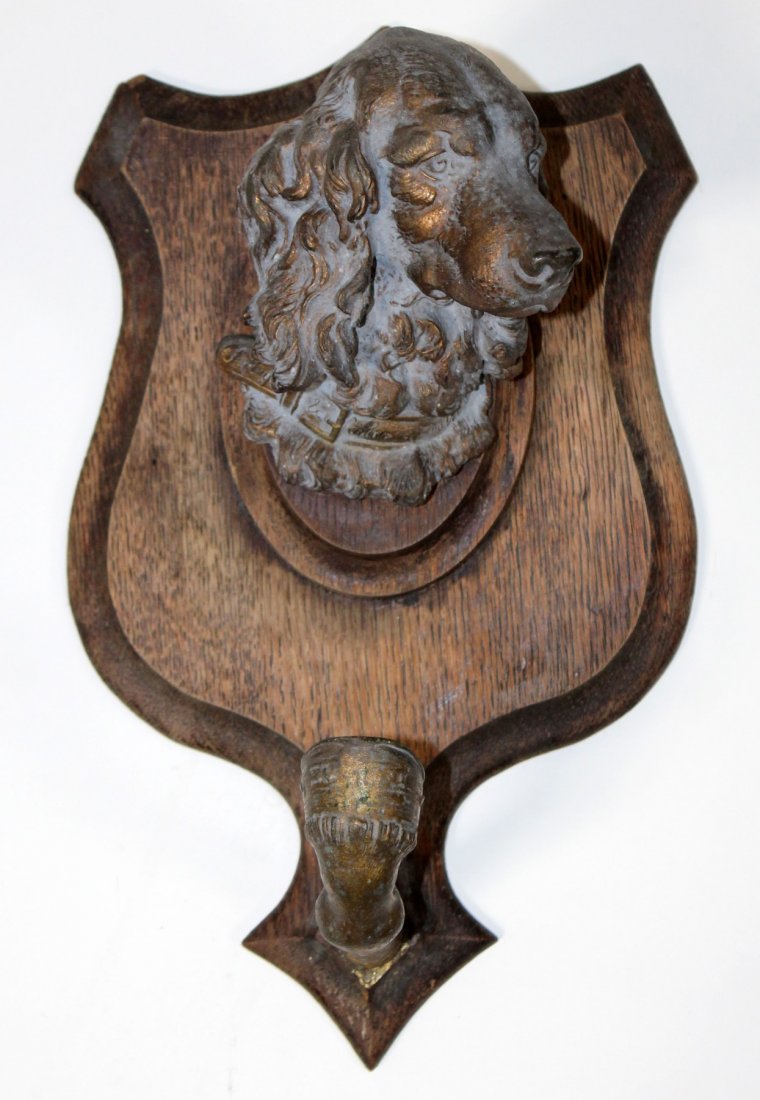 French hat rack with dog head (1 of 6)